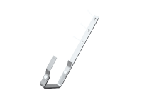 Крюк прямоугольного желоба 333/28x7 мм, алюминий для квадратного водостока, Белый, Prefa